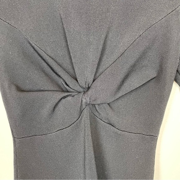 Zara Knot Front Bodycon Long Sleeve Size Medium - Picture 5 of 6